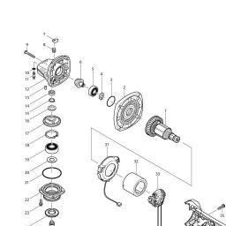 Makita DGA450 spare parts