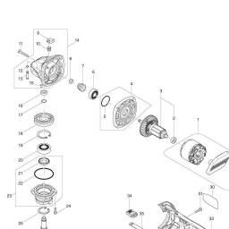 Makita DGA463 spare parts