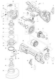 Makita DGA469 spare parts