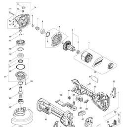 Makita DGA518 spare parts
