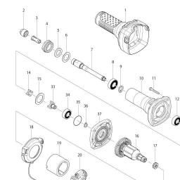 Makita DGD800 spare parts