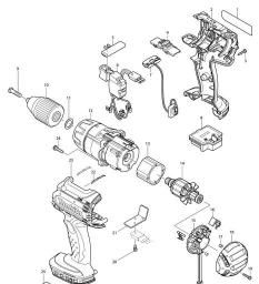 Makita DHP441 spare parts