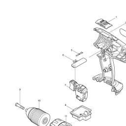 Makita DHP453 spare parts
