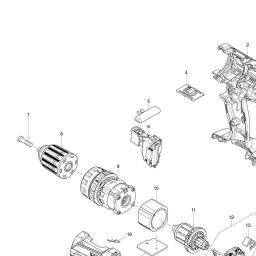 Makita DHP482 spare parts