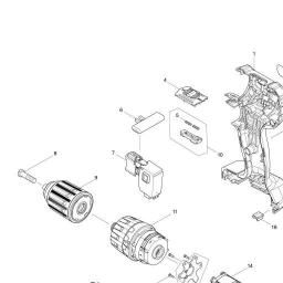 Makita DHP483 spare parts