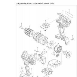 Makita DHP485 spare parts