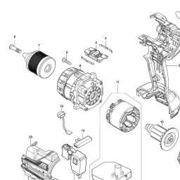 Makita DHP486 spare parts