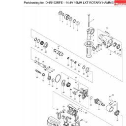 Makita DHR162 spare parts