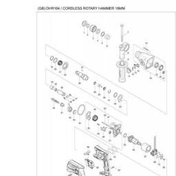 Makita DHR164 spare parts