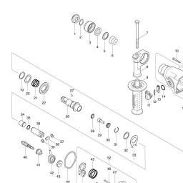 Makita DHR165 spare parts