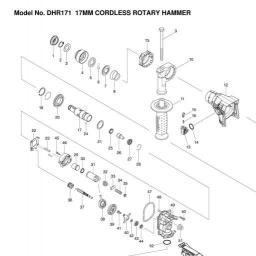 Makita DHR171 spare parts