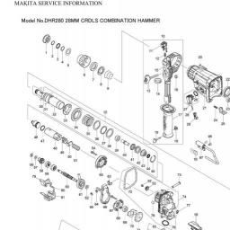 Makita DHR280 spare parts