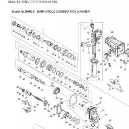 Makita DHR281 spare parts
