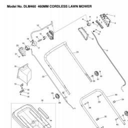 Makita DLM460 spare parts