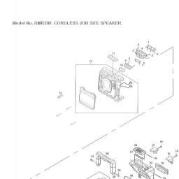 Makita DMR200 spare parts
