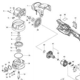 Makita DPO600 spare parts