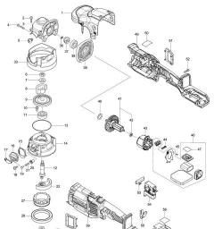 Makita DPO600Z spare parts
