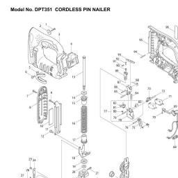 Makita DPT351 spare parts