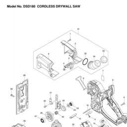 Makita DSD180 spare parts