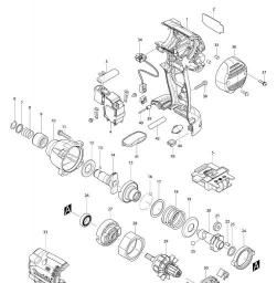 Makita DTD043 spare parts