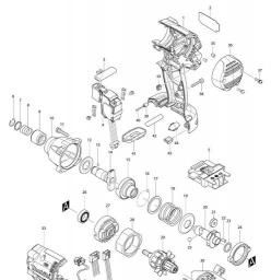 Makita DTD044 spare parts