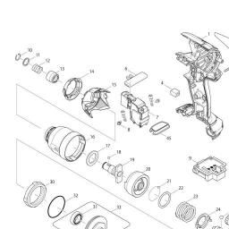 Makita DTD134 spare parts