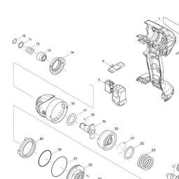 Makita DTD153 spare parts