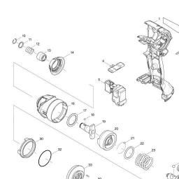 Makita DTD155 spare parts