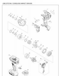 Makita DTD156 spare parts