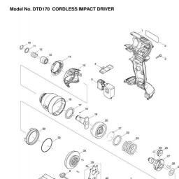 Makita DTD170 spare parts