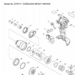 Makita DTD171 spare parts
