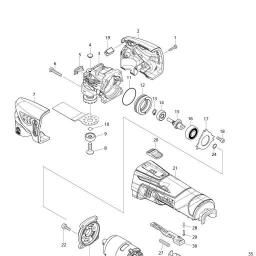 Makita DTM40 spare parts