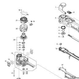 Makita DTM52 spare parts