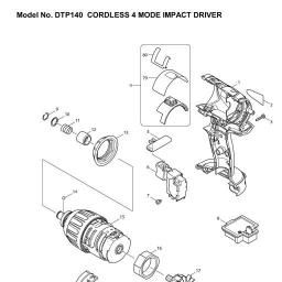 Makita DTP140 spare parts