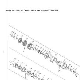 Makita DTP141 spare parts
