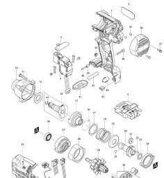 Makita DTW074 spare parts