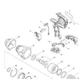 Makita DTW1001 spare parts