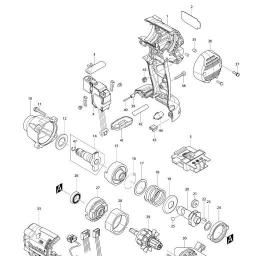 Makita DTW104 spare parts
