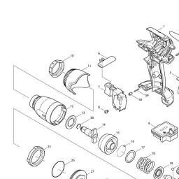Makita DTW152 spare parts