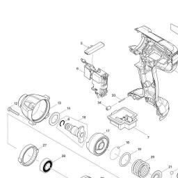Makita DTW190 spare parts