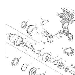 Makita DTW251 spare parts