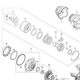 Makita DTW700 spare parts