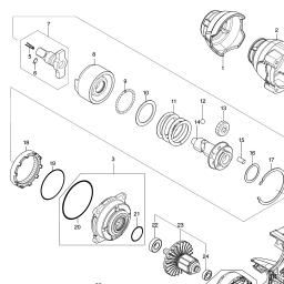 Makita DTW701 spare parts