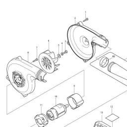 Makita DUB182 spare parts