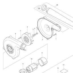 Makita DUB183 spare parts