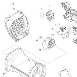 Makita DUB184 spare parts