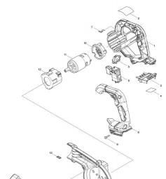 Makita DUB185 spare parts