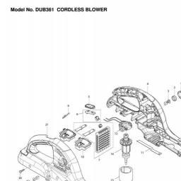 Makita DUB361 spare parts