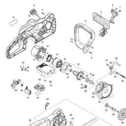 Makita DUC357 spare parts
