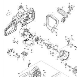 Makita DUC407 spare parts
